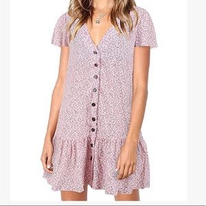 Ditsy Floral Pink Dress NWOT